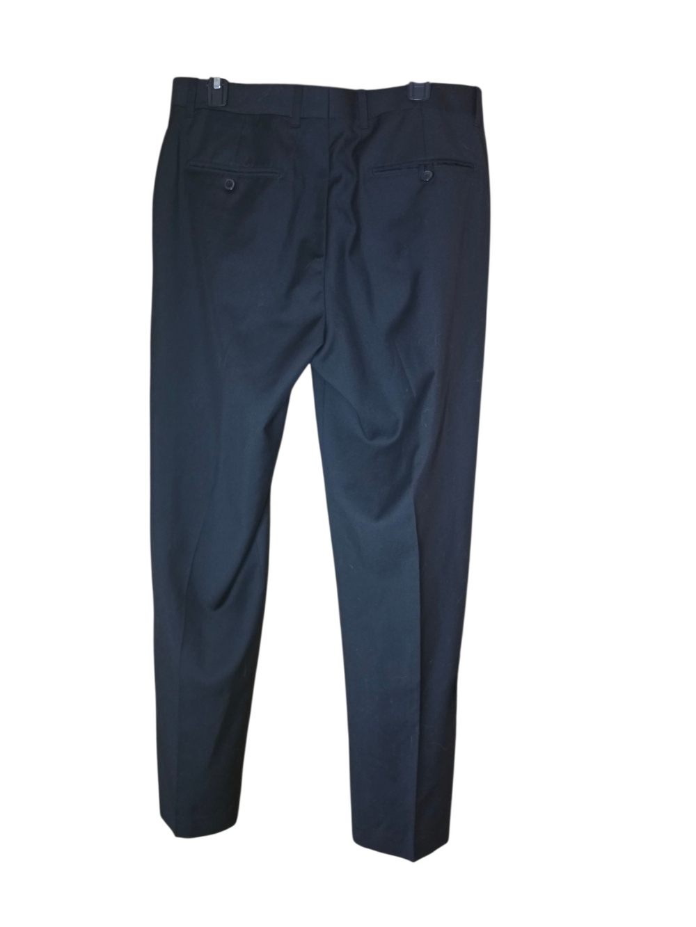 Axist Men's Navy Dress Pants with Rear Welt Pockets